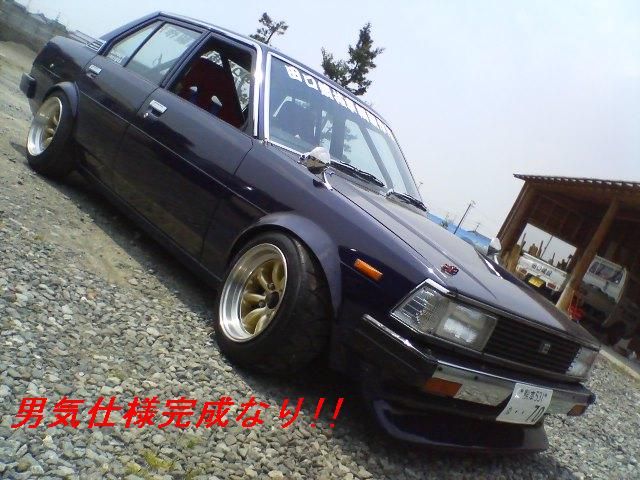 Here is another example this is a Toyota Corolla KE70 with stock wheels on